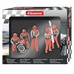 Carrera Slot Set Of Figures, Mechanics, Carrera Crew Red