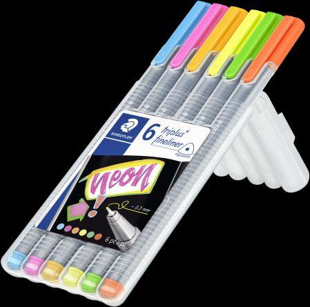 Box My neon colours con 6 fineliner in colori neon - 3