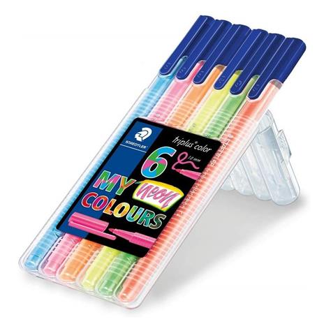 Pennarelli Staedtler triplus neon color. Staedtler Box con 6 colori neon - 3