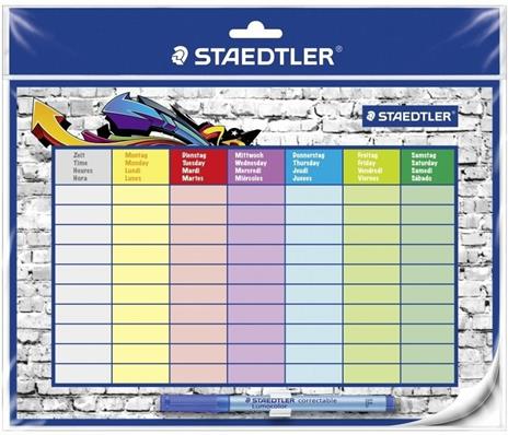 Tabella oraria Staedlter Lumocolor timetable set formato A4