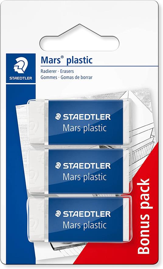 1 portamine Mars technico 2 mm + 1 gomma rasoplast black - 5