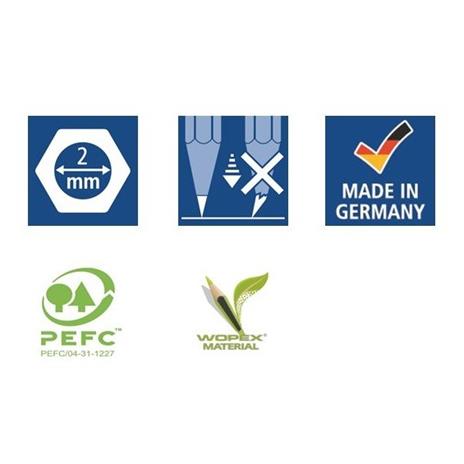 Set Staedtler Noris. Con 6 matite in grafite e 6 pastelli - 8