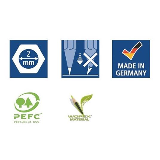 Set Staedtler Noris. Con 6 matite in grafite e 6 pastelli - 8