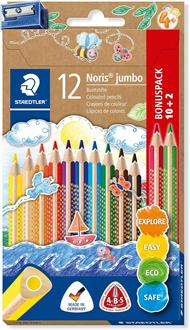 Noris Jumbo 12 matite colorate triangolari