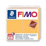 Staedtler- Fimo Leather-Effect Pasta per Modellare in Forno, Colore Giallo Zafferano, 57 g, 8010-109 ST