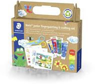 set Noris® junior per pittura con le dita e bricolage. 4 tubi per pittura con le dita in colori assortiti da 75 ml