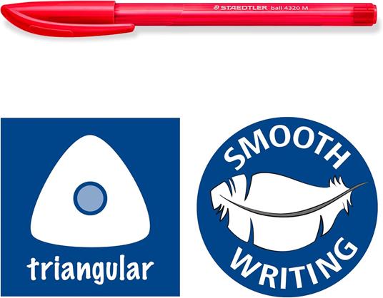 10 penne a sfera colorate con cappuccio tratto M - 6