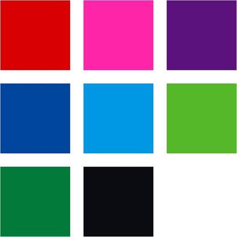 8 penne a sfera colorate a scatto tratto M - 6