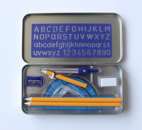 Compasso MINI in stuccio metallo con 11 accessori - 3