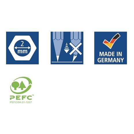 2 matite grafite esagonali Noris 1 - B - 5