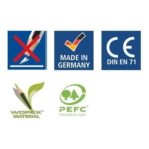 Pastelli Staedtler Noris colour. Confezione 12 matite colorate assortite - 8