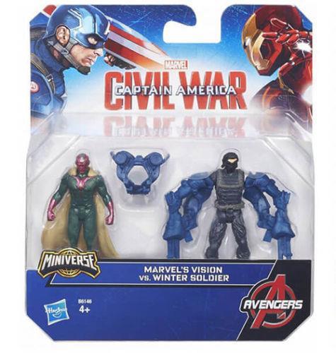 Marvel Captain America Miniverse Avengers Figure (7Cm) (2 Parti). Marve Vintage - 2