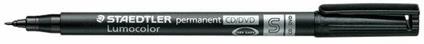 Penna a punta sintetica Staedtler Lumocolor per CD/DVD nero punta superfine 0,4 mm