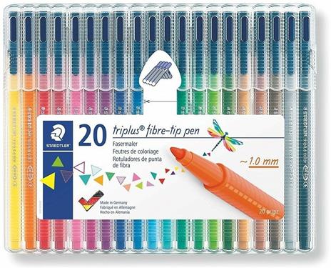 Pennarelli Staedtler triplus color. Staedtler Box con 20 colori