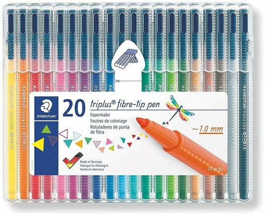 Pennarelli Staedtler triplus color. Staedtler Box con 20 colori