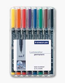Staedtler 318 WP8 marcatore permanente Nero, Blu, Marrone, Verde, Arancione, Rosso, Viola, Giallo 8 pezzo(i)