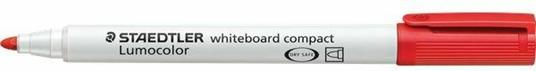 Marcatore a secco Staedtler Whiteboard Compact rosso punta tonda 1-2 mm