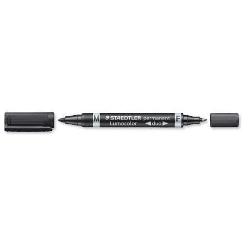 Staedtler Lumocolor € Set di 10 pennarelli permanenti Duos nero - 2