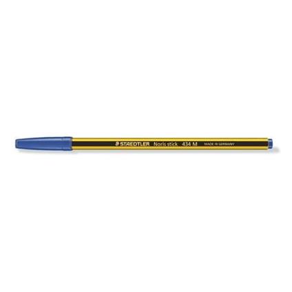 Penna a sfera Staedtler Noris Stick M 1 mm - tratto 0,35 mm blu conf. da 20 - 434 03
