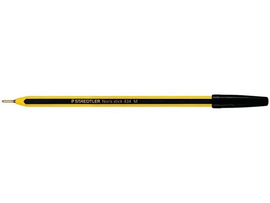 Penna a sfera Staedtler Noris Stick M 1 mm - tratto 0,35 mm nero conf. da 20 - 434 09 - 2
