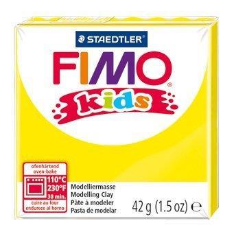 Fimo Kids Giallo 42g Pasta Modellante Modellabile Hobby Scuola Arte Decoupage - 3