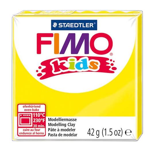 Fimo Kids Giallo 42g Pasta Modellante Modellabile Hobby Scuola Arte Decoupage - 9