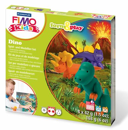 Set pasta da modellare Staedtler Fimo Kids. Dinosauri