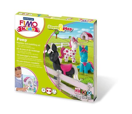 Set pasta da modellare Staedtler Fimo Kids. Pony - 7