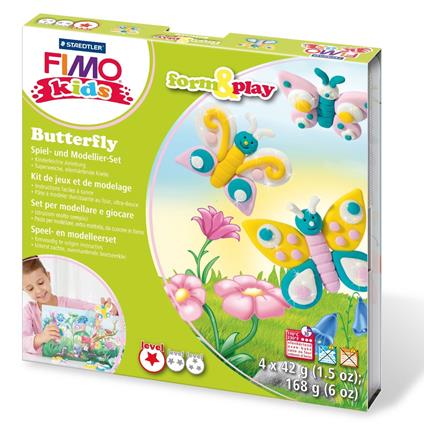 Set pasta da modellare Staedtler Fimo Kids. Farfalle