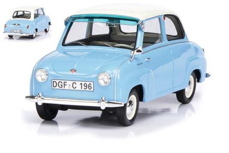 Goggomobil 1955 Light Blue W/White Roof 1:18 Model Sh0096 - 2