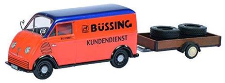 Dkw Schnellaster Bussing W/ Trailer & 2 Truck Tires 1949 1:43 Model Sh2389 - 2