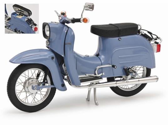 SCHUCO SH450649300 SIMSON SCHWALBE KR51/1 1968 LIGHT BLUE 1:10 Modellino