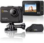 NATIONAL GEOGRAPHIC 9683500, 4K Ultra HD 60fps Action Cam Explorer 6 impermeabile con stabilizzatore d'immagine, Nero