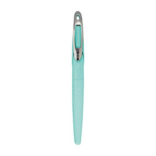 Penna stilografica Herlitz My.Pen con pennino in acciao inossidabile punta M, impugnatura ergonomica Menta-Lilla - 3