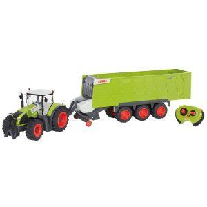 CLAAS Trattore con Rimorchio Giocattolo RC AXION870 e CARGOS9600 1:16 - 2