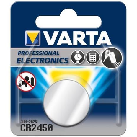 Batterie Lithio Varta Batteria a Pulsante al litio CR2450 3V 1-Vescica - 5