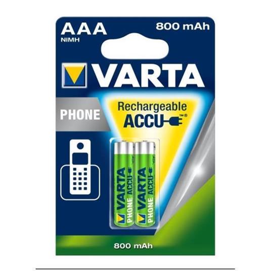 Batterie NiMH Varta Ricaricabili AAA 1.2V 750mAh 2-Vescica