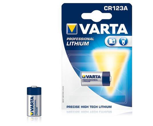 Batterie Lithio Varta CR123A 3V 1-Vescica