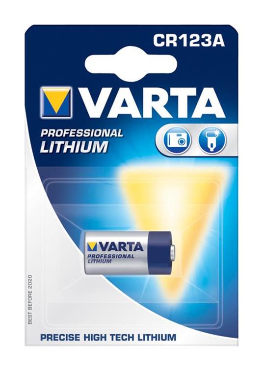 Batterie Lithio Varta CR123A 3V 1-Vescica - 2
