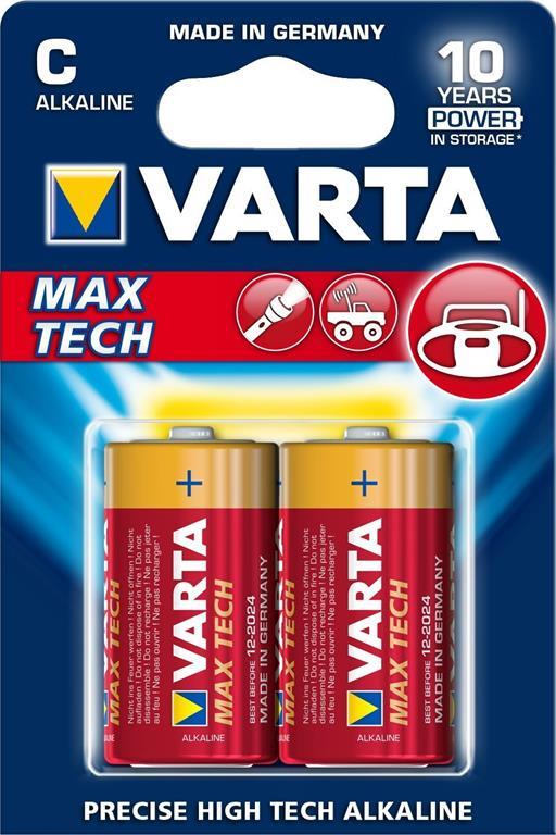 Varta MAX TECH 2x Alkaline C Alcalino 1.5V - 10