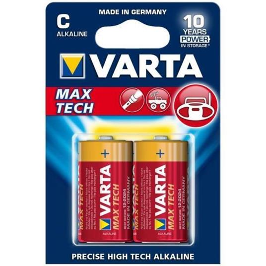Varta MAX TECH 2x Alkaline C Alcalino 1.5V - 8
