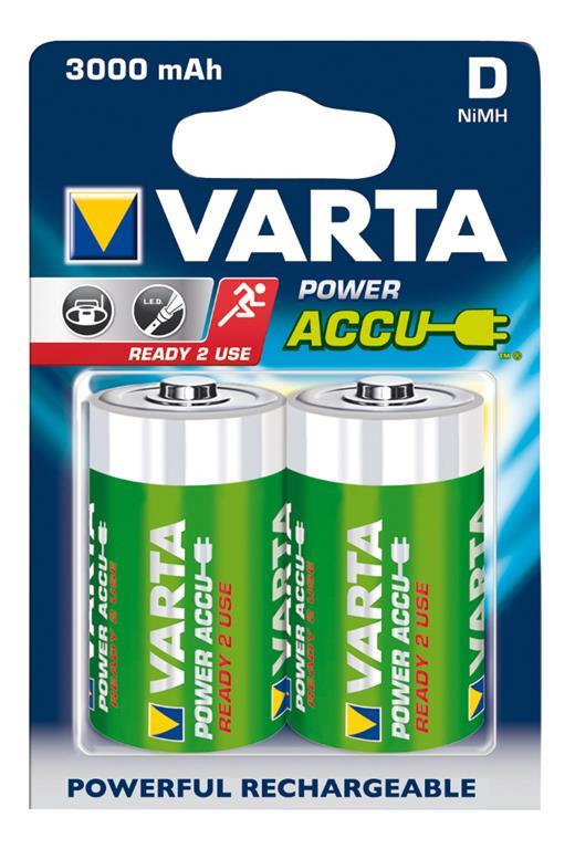 Batterie NiMH Varta Ricaricabili D 1.2V 3000mAh 2-Vescica - 13