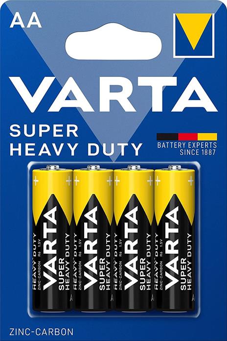 Batteria Super Heavy Duty Tipo Stilo AA x4 pezzi - 55626 - 2