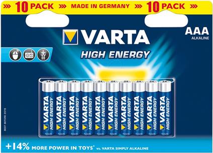 Varta HIGH ENERGY AAA Single-use battery Alcalino