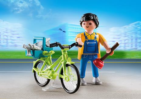 Playmobil Special Plus. Idraulico con Bici (4791) - 4