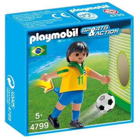 Playmobil Calcio. Calciatore Brasile (4799)