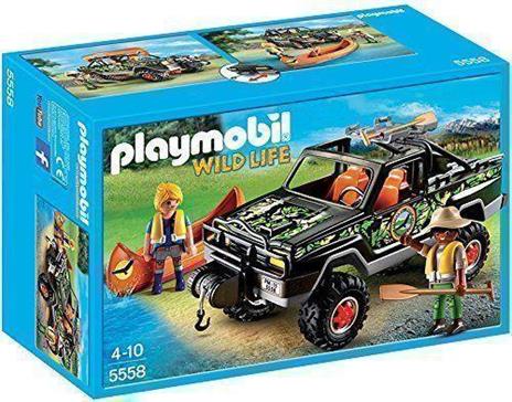 Playmobil Wild Life. Pickup-avventura con canoa (5558) - 6