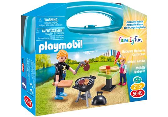 Playmobil Family Fun. Valigetta Barbecue - 3