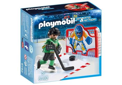 Playmobil Sport e Azione. Allenamento Hockey su Ghiaccio (6192) - 2