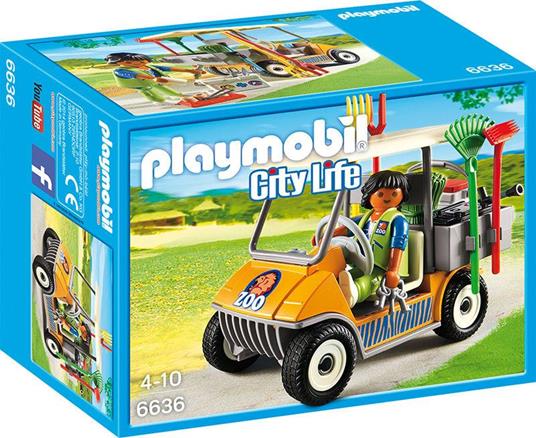 Playmobil City Life. Veicolo del Guardiano dello Zoo (6636)